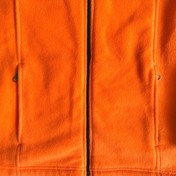 Columbia Kids XL 18-20 Fleece Jacket Orange Navy Blue Full Zip XB1107 1720841 - Picture 4 of 9